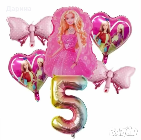 Парти сет украса Барби , снимка 2 - Други - 41857794