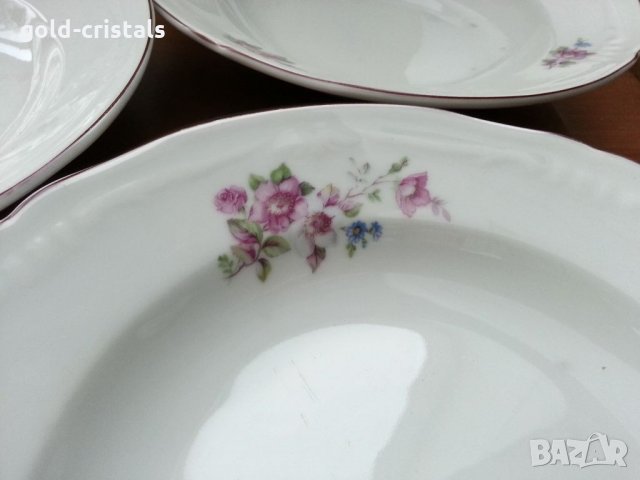 Стар български порцелан чинии, снимка 2 - Антикварни и старинни предмети - 33484028