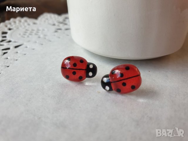 Обеци Калинки Червени Обеци Обици Бижута Червена Калинка Сладки Обеци Подарък Подаръчета, снимка 4 - Обеци - 38725578