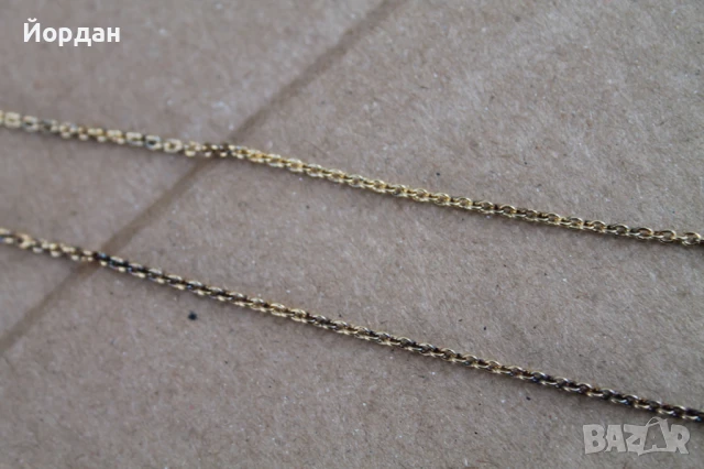 Сребърно колие с позлата /камъните са топаз и кварц/, снимка 3 - Колиета, медальони, синджири - 50772233