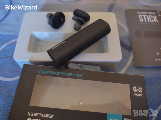 Prixton TWS120  Безжични Bluetooth слушалки със стик, снимка 4 - Bluetooth слушалки - 37997426