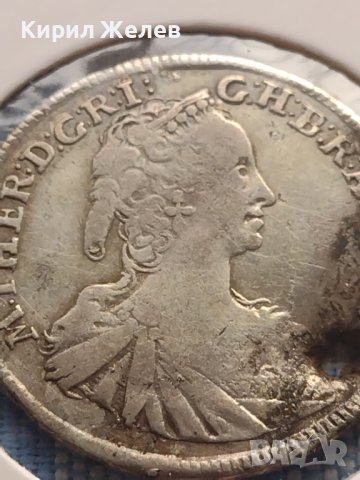 Сребърна монета 15 кройцера 1747г. Мария Терезия Кремниц Унгария 13755, снимка 3 - Нумизматика и бонистика - 42999810