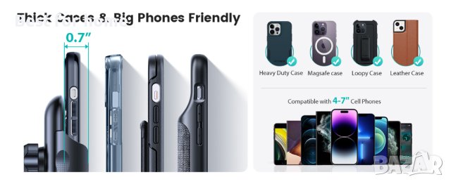 Луксозна и надеждна стойка за смартфон за автомобил VICSEED, снимка 4 - Селфи стикове, аксесоари - 44123916