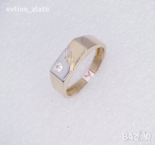 Златни мъжки пръстени-14К, снимка 11 - Пръстени - 38764140