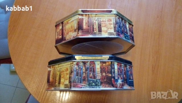 Метална кутия за бисквити и шокола с картини на Виктор Швайко - Viktor Shvaiko, снимка 2 - Колекции - 53359810