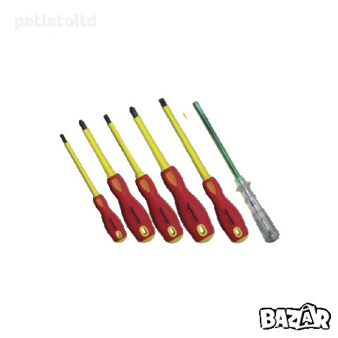 Отвертки изолирани 1000V комплект 6 броя SVCM , снимка 2 - Отвертки - 32325529