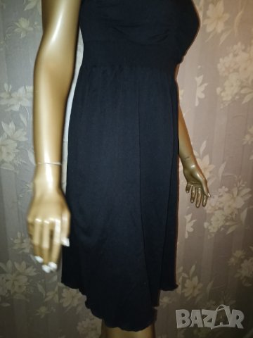 IloveSia- L-Безшевна черна рокля за бременни и кърмачки , снимка 10 - Рокли - 43095882