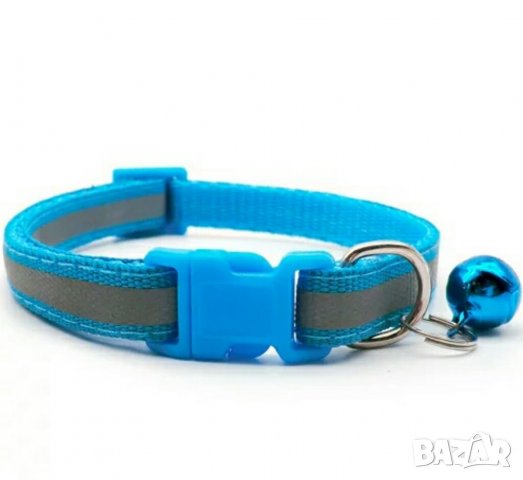Нашийници за малки кчета и котки със светлоотразителна лента. Каишка/ Нашийник за малко куче и котка, снимка 3 - За кучета - 32880448