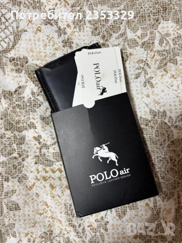 Нов мъжки портфейл Polo Air - кожен, в кутия, снимка 9 - Портфейли, портмонета - 51647071