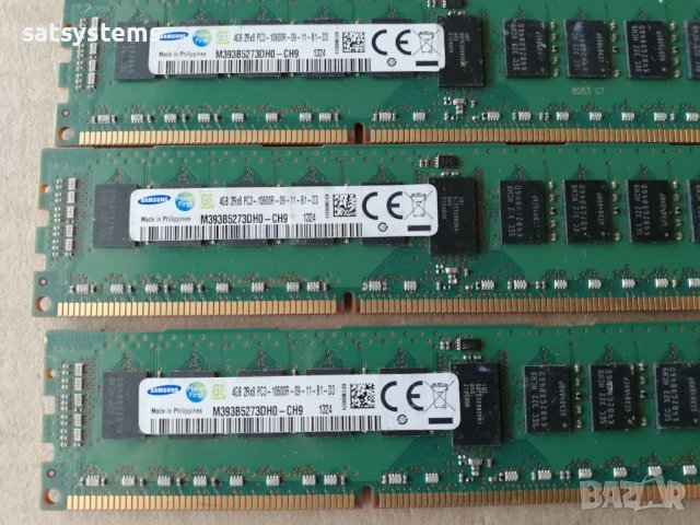 РАМ Памет M393B5273DH0-CH9,Samsung Kit 4x4GB PC3-10600R (DDR3-1333) Registered ECC