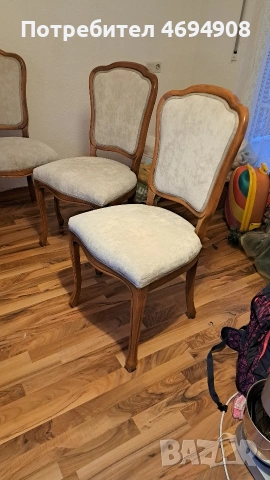 Маса комплект със шест стола, снимка 2 - Маси - 53492212