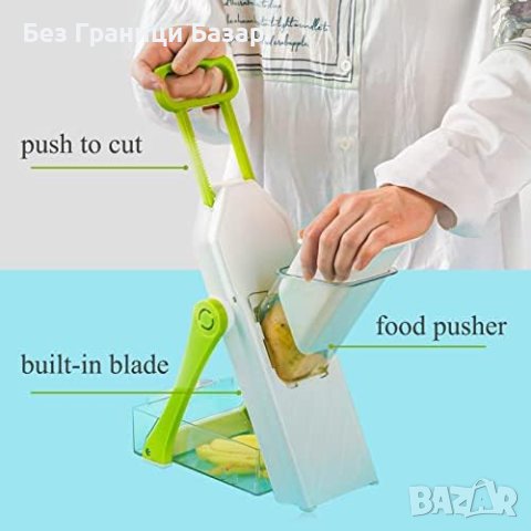 Нов 6-в-1 Многофункционален Резач Ренде за Зеленчуци - Сгъваем, снимка 5 - Други стоки за дома - 43266087