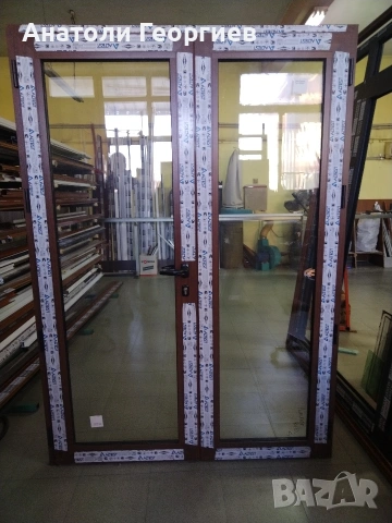Двойна алуминиева врата , снимка 4 - Дограми - 53169060