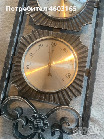 Барометър термометър влагомер, снимка 5 - Антикварни и старинни предмети - 52547906