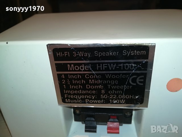 rto hfw-100 hifi-2x100w-19х12х12см-2бр тонколони, снимка 12 - Тонколони - 28324025