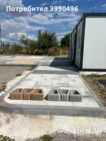 Кашпа Triflor Semmelrock, цвят сив и кафяв, снимка 3 - Строителни материали - 53045036