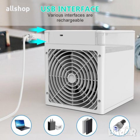 3 пъти по-силен USB климатик на 12V и 220V за кола, камион, каравана , снимка 5 - Аксесоари и консумативи - 36939641