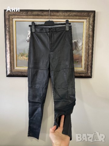 Кожен панталон-клин ZARA, снимка 3 - Панталони - 43502275