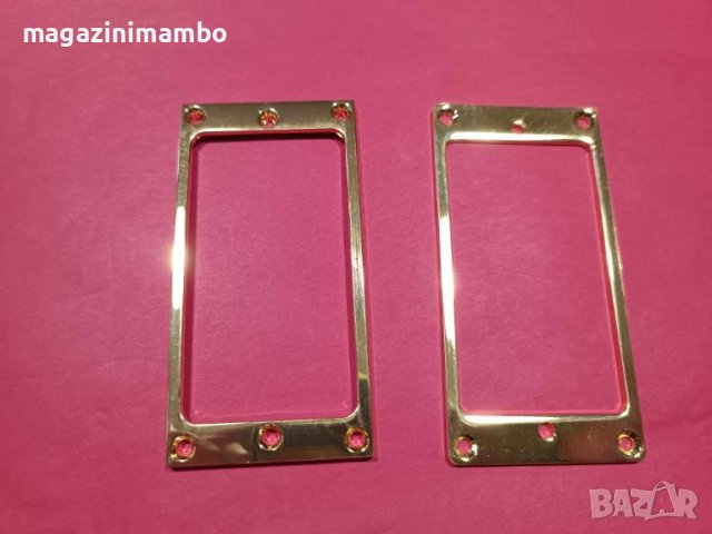 Gold метални рамки за humbuckers с gold винтчета за поставяне, снимка 4 - Китари - 43997708