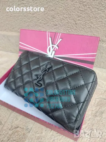 Черно портмоне  YSL кодSG55, снимка 3 - Портфейли, портмонета - 35749561