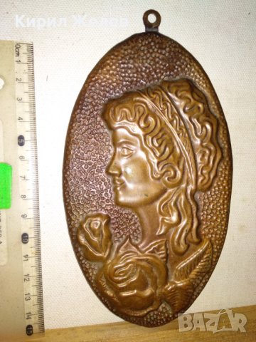 ДАМА с РОЗИ Изящна Стара МЕДНА ГРАВЮРА ПАНО Кована МЕД Ръчна МАЙСТОРСКА ХУДОЖЕСТВЕНА ИЗРАБОТКА 41557, снимка 12 - Пана - 43651104