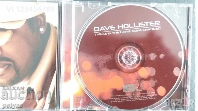 СД -DAVE HOLLISTER THINGS IN THE GAME DONE CHANOBO, снимка 2 - CD дискове - 27697214