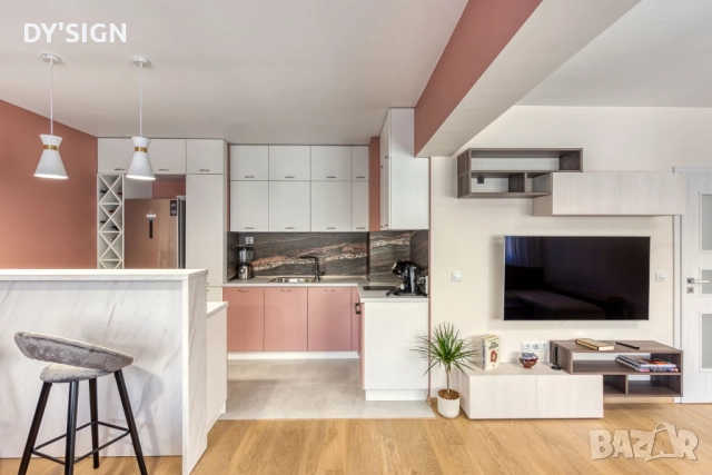 Интериорен дизайн на кухни и дневни стаи, снимка 3 - Ремонти на апартаменти - 31375763