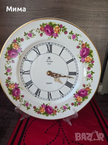 Порцеланов английски часовник, снимка 4 - Стенни часовници - 51527989