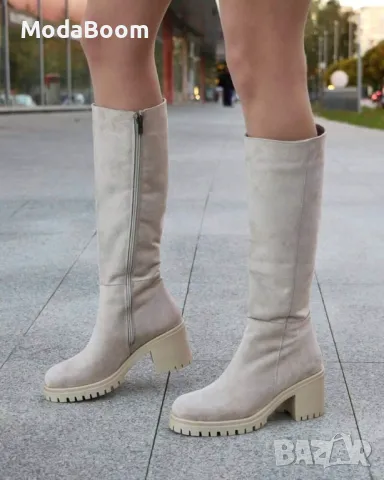 Ботуши на ток - Велур