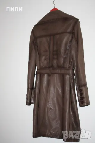 Кожено дамско манто 100% естествена кожа, снимка 4 - Палта, манта - 11697622