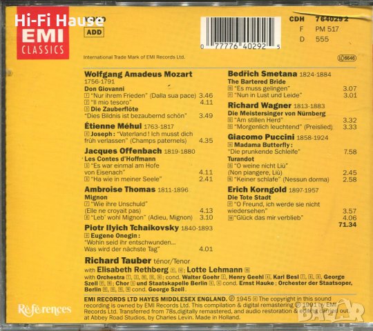Richard Tauber - Mozart, снимка 2 - CD дискове - 35373047