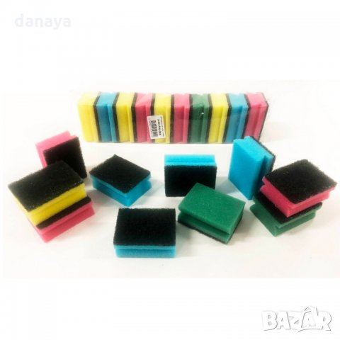1472 Домакинска гъба с канал за миене на съдове 10 броя в комплект