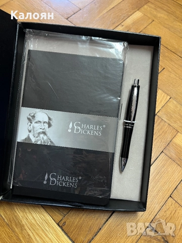 Комплект за писане Чарлс Дикенс - тефтер и химикал , снимка 3 - Художествена литература - 51788563