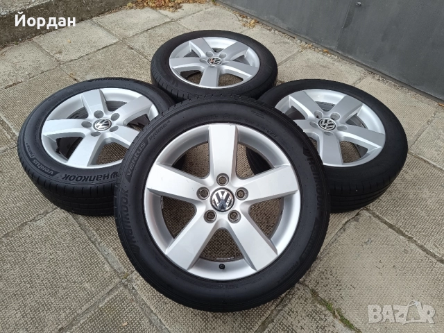 ОРИГИНАЛНИ джанти 16 цола 5x112 57,1 с гуми 205 55 VW GOLF TOURAN / ФОЛКСВАГЕН ГОЛФ ТУРАН