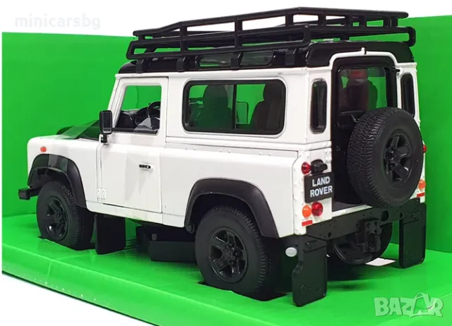 1:24 Метални колички: Land Rover Defender Welly, снимка 3 - Колекции - 47880785
