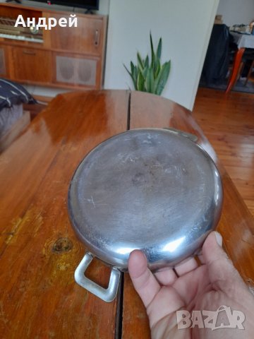 Стара неръждаема паница,неръждавейка #4, снимка 5 - Антикварни и старинни предмети - 38773512