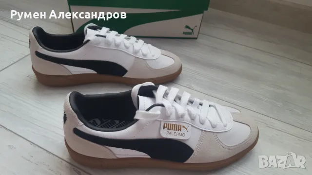 Нови мъжки кожени оригинарни маратонки PUMA PALERMO Lth EUR42 UK8, снимка 6 - Маратонки - 50025955
