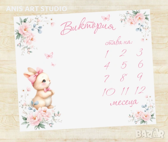 Платно за месечинки/Платно за снимки на бебето/Месечинка