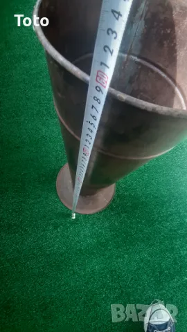 Голяма  стара медна ваза,купа, снимка 4 - Колекции - 50273324