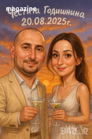 Забавна дигитална карикатура -портрет, снимка 7 - Картини - 51635837