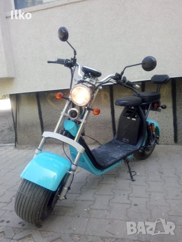 Промоция!!! Двуместен Електрически скутер ЧОПЪР City Harley 2000 Вата, снимка 1