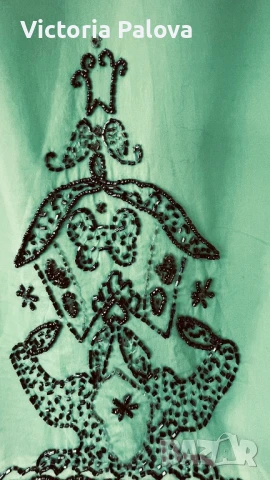 Красива блуза  SOUL REBEL индийски памук с мъниста, снимка 8 - Ризи - 50549498