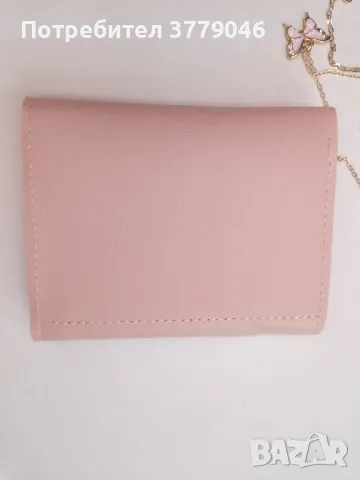 Розово дамско портмоне с бижута , снимка 3 - Портфейли, портмонета - 49517419