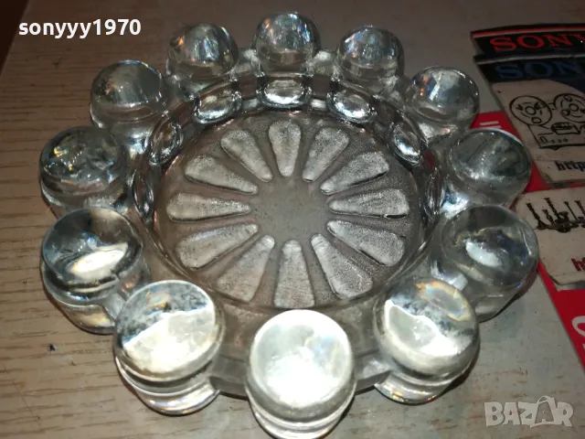 КРАСИВ СТЪКЛЕН ПЕПЕЛНИК 1405251147, снимка 8 - Антикварни и старинни предмети - 50282937