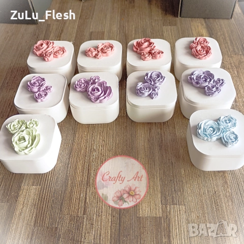 Керамична кутийка с аромата свещ, снимка 5 - Декорация за дома - 45093709