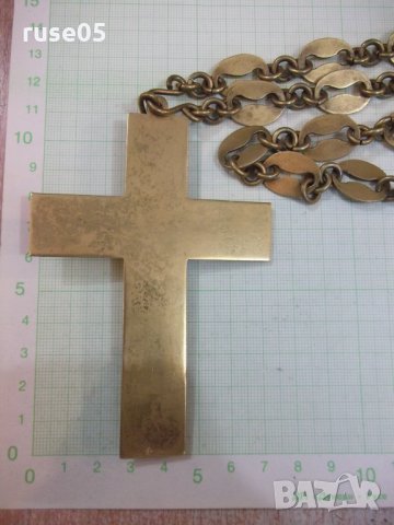 Синджир с кръст и разпятието стари от бронз - 192 гр., снимка 5 - Други ценни предмети - 29073436