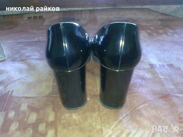 Дамски лачени обувки № 38, снимка 3 - Дамски обувки на ток - 51831646