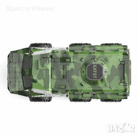 Радиоуправляем Акумулаторен Военен Камион 6WD Off-Road LED 22км/ч 3 батерии, снимка 5 - Коли, камиони, мотори, писти - 36521829