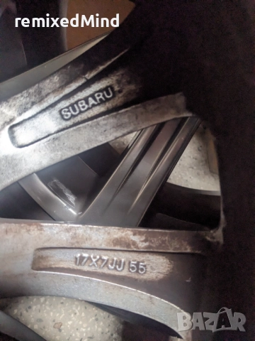 джанти 17 оригинални субару, снимка 2 - Гуми и джанти - 52431581