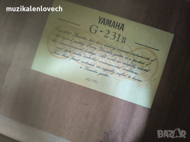 Класическа китара Yamaha G-231-II (УПОТРЕБЯВАНА) като нова , снимка 5 - Китари - 52892193